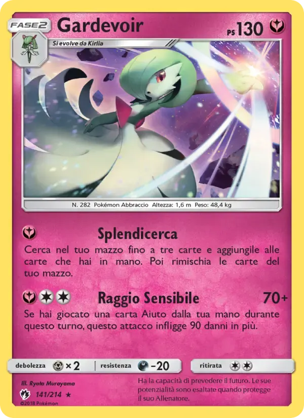 Gardevoir — Tuoni Perduti 141 Italian Pokémon card