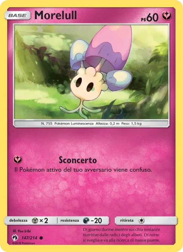Morelull — Tuoni Perduti 147 Italian Pokémon card