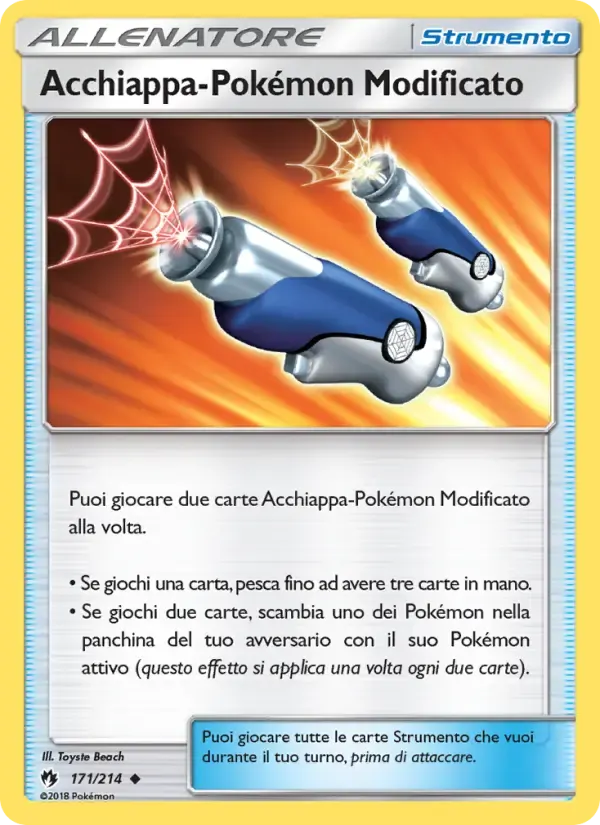 Acchiappa-Pokémon Modificato — Tuoni Perduti 171 Italian Pokémon card