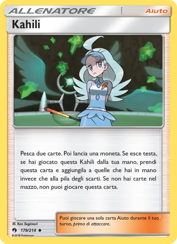 Kahili — Tuoni Perduti 179 Italian Pokémon card