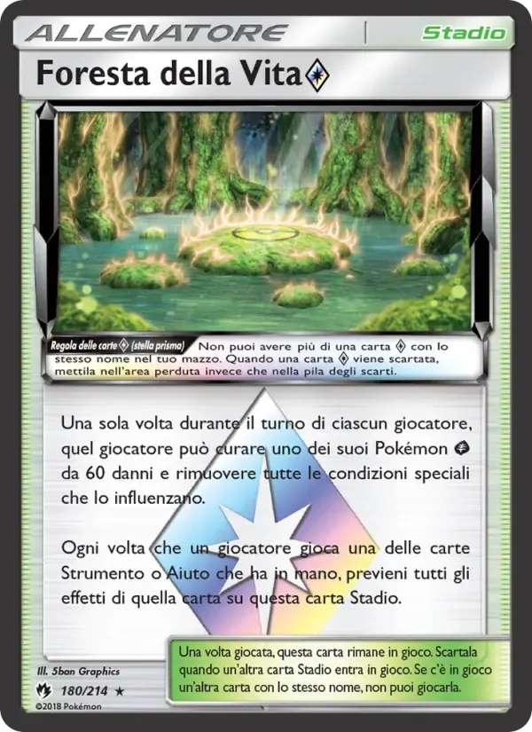 Foresta della Vita ◇ — Tuoni Perduti 180 Italian Pokémon card