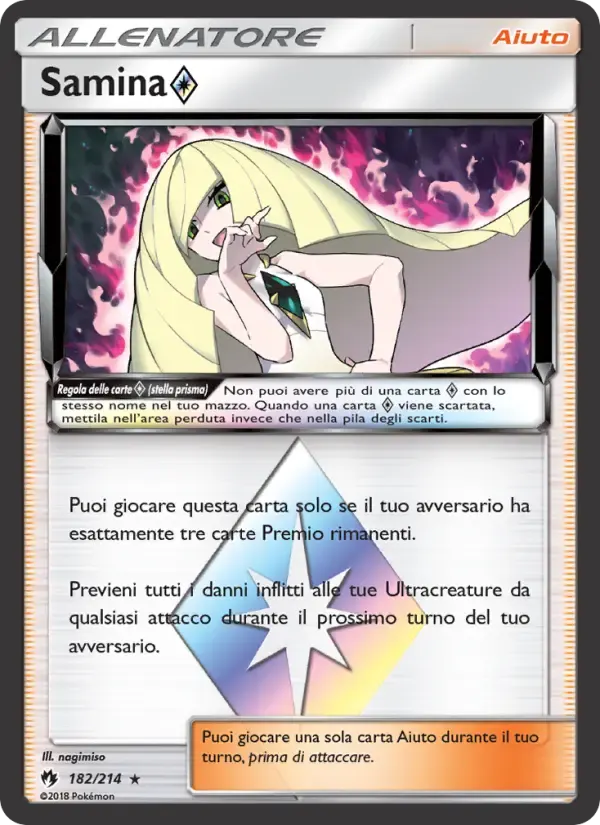 Samina ◇ — Tuoni Perduti 182 Italian Pokémon card