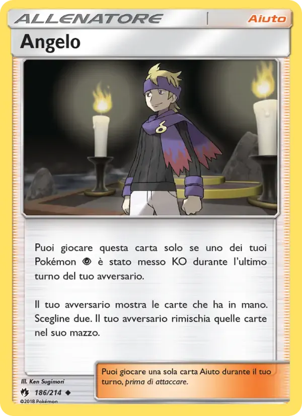 Angelo — Tuoni Perduti 186 Italian Pokémon card
