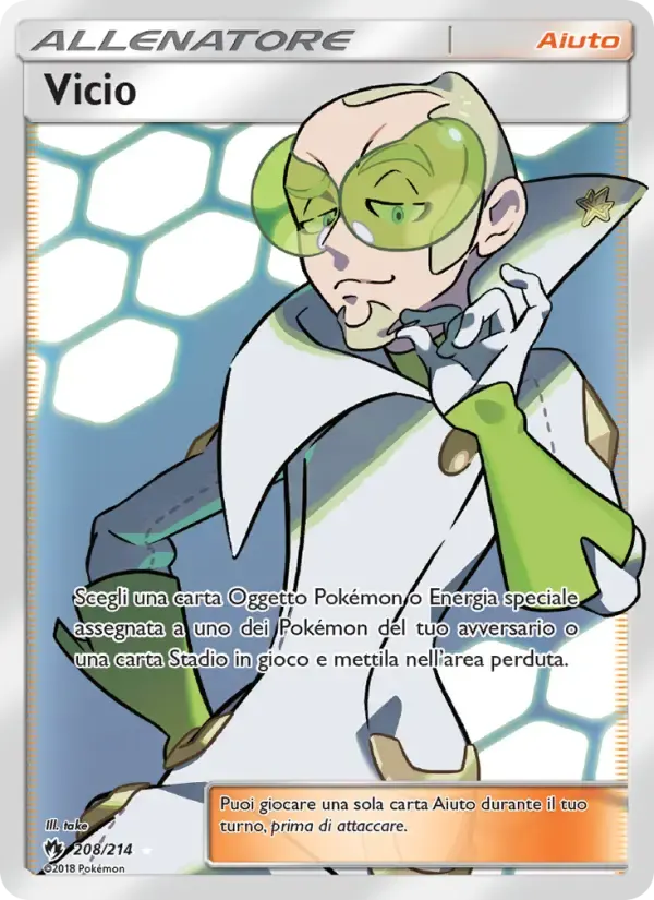 Vicio — Tuoni Perduti 208 Italian Pokémon card