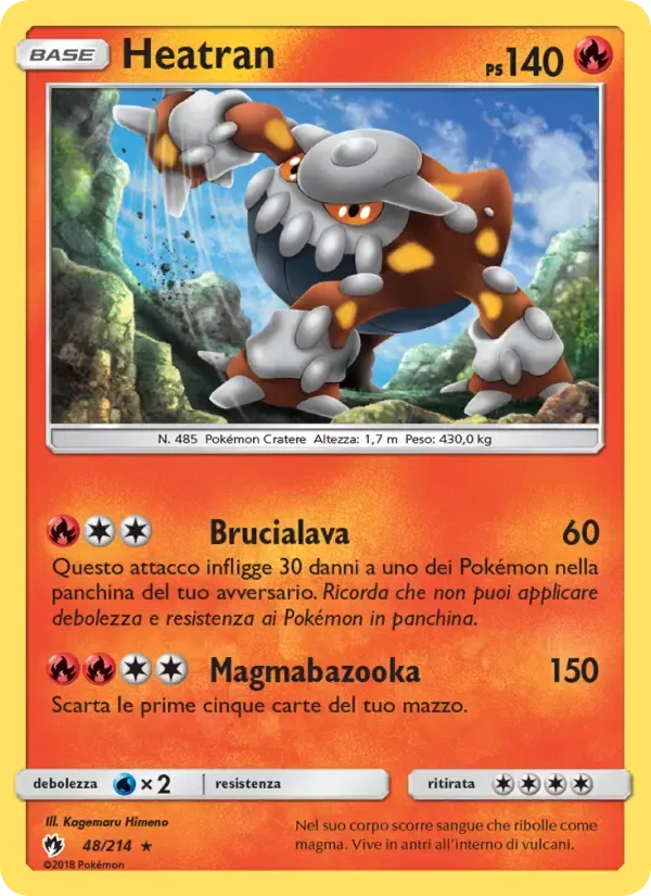 Heatran — Tuoni Perduti 48 Italian Pokémon card