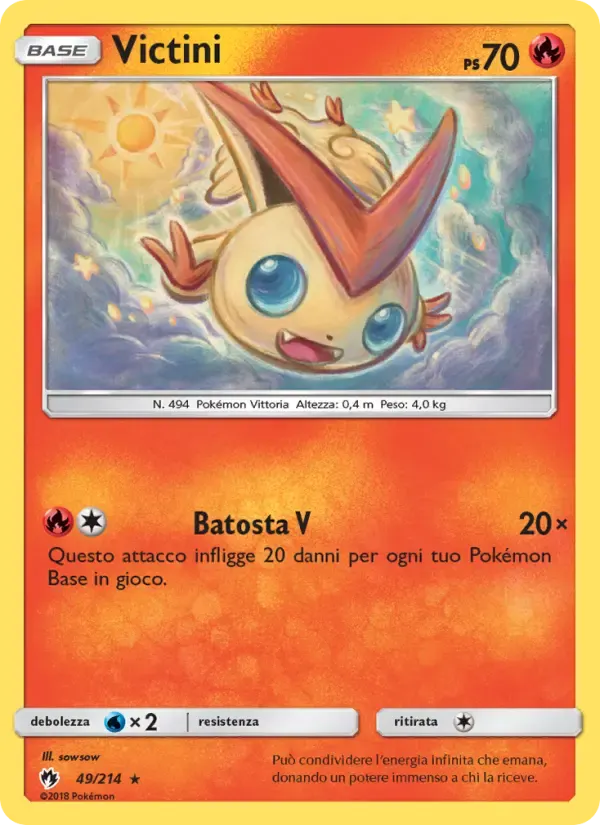 Victini — Tuoni Perduti 49 Italian Pokémon card