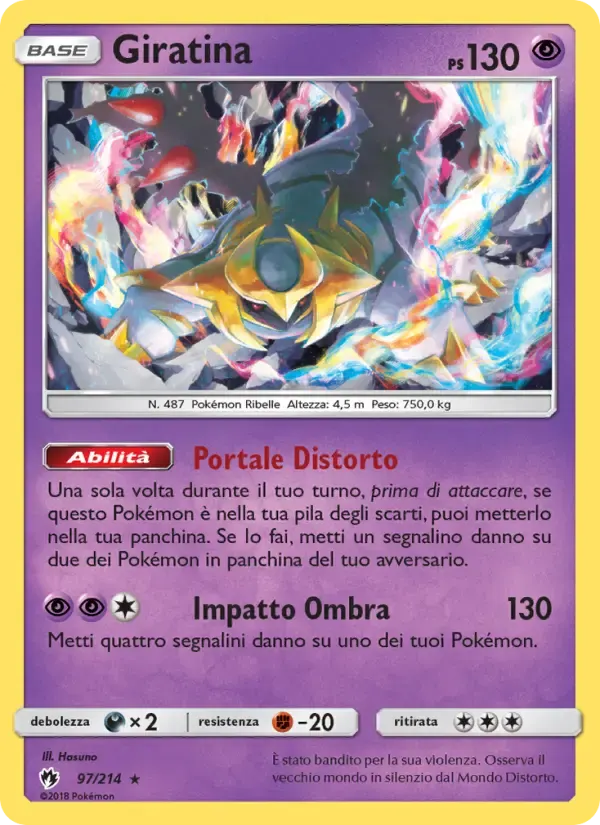 Giratina — Tuoni Perduti 97 Italian Pokémon card