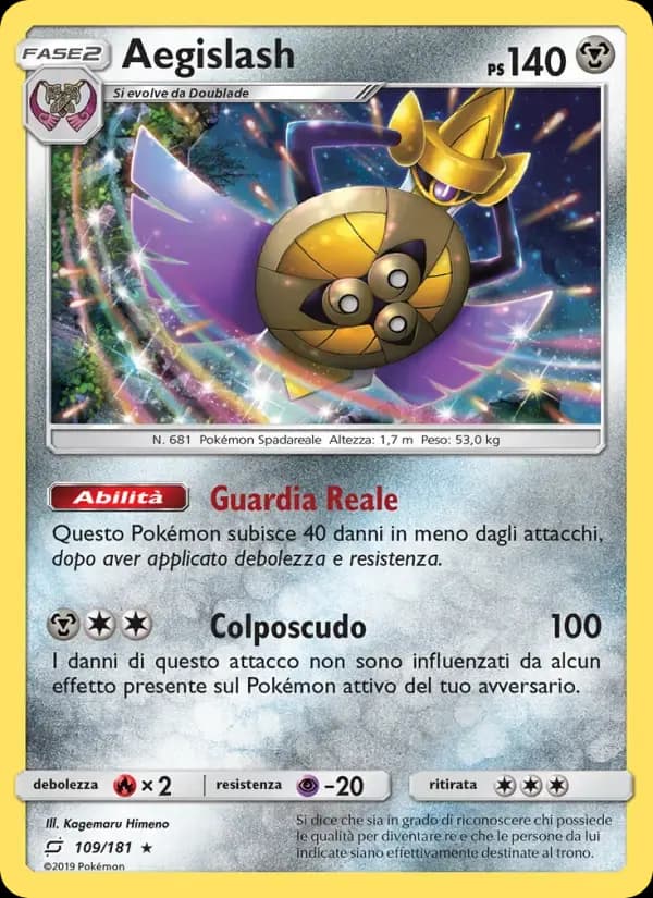 Aegislash — Gioco di Squadra 109 Italian Pokémon card