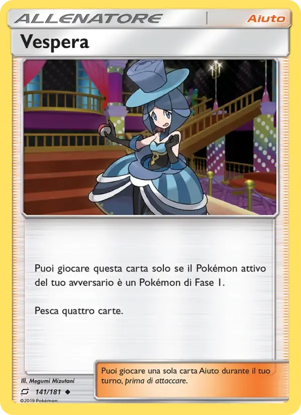 Vespera — Gioco di Squadra 141 Italian Pokémon card