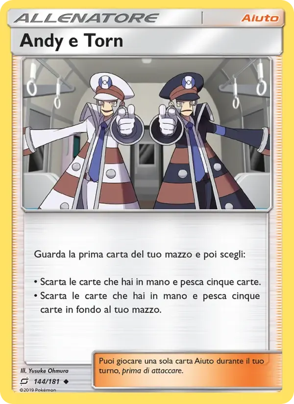 Andy e Torn — Gioco di Squadra 144 Italian Pokémon card