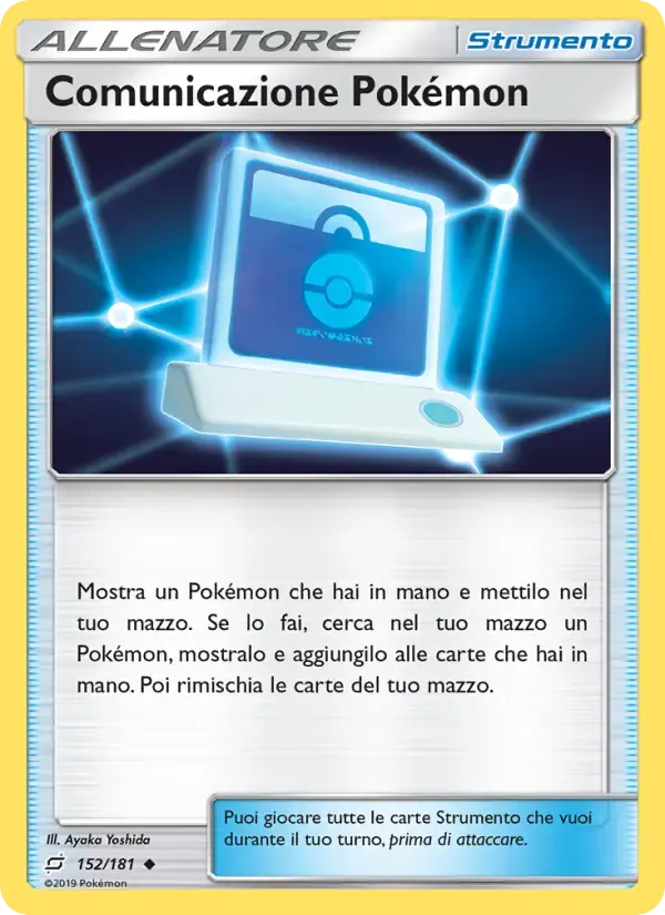 Comunicazione Pokémon — Gioco di Squadra 152 Italian Pokémon card