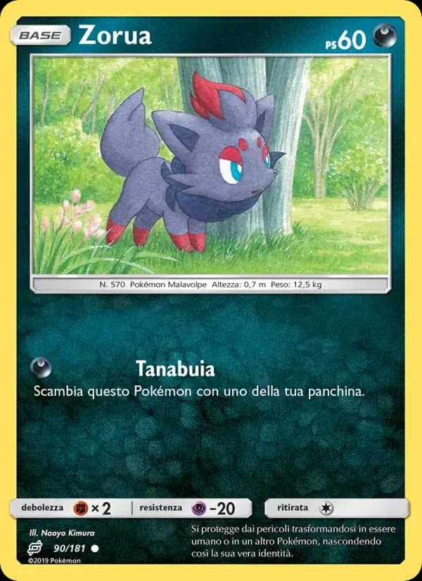 Zorua — Gioco di Squadra 90 Italian Pokémon card