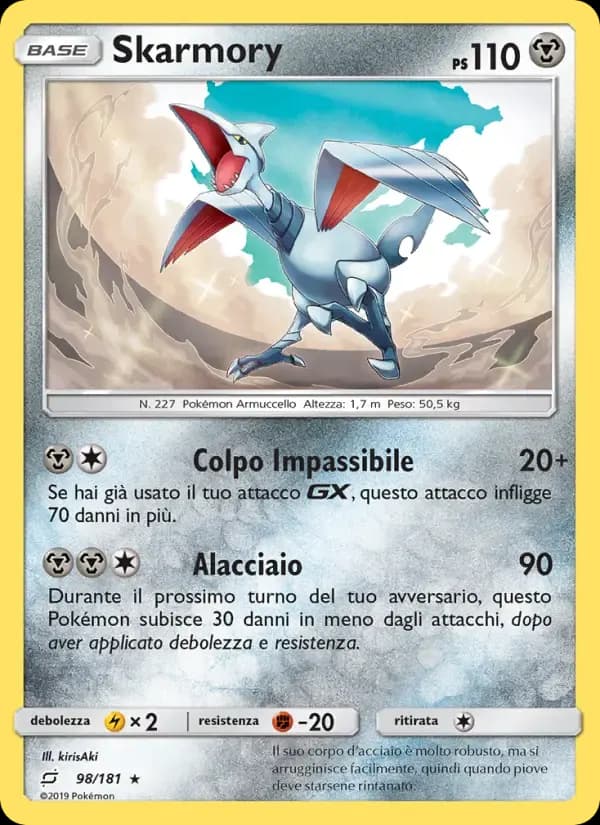 Skarmory — Gioco di Squadra 98 Italian Pokémon card