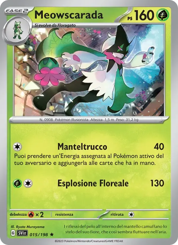 Meowscarada — Scarlatto e Violetto 15 Italian Pokémon card
