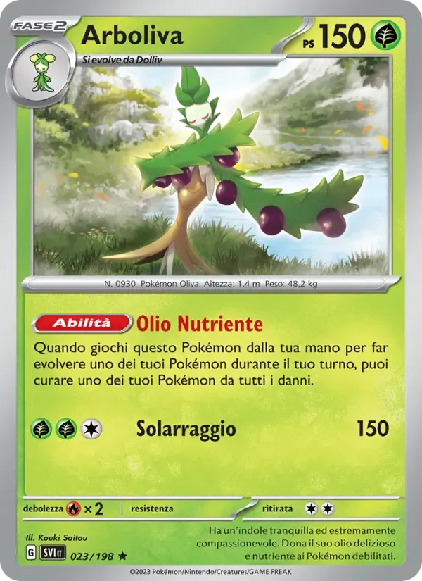 Arboliva — Scarlatto e Violetto 23 Italian Pokémon card