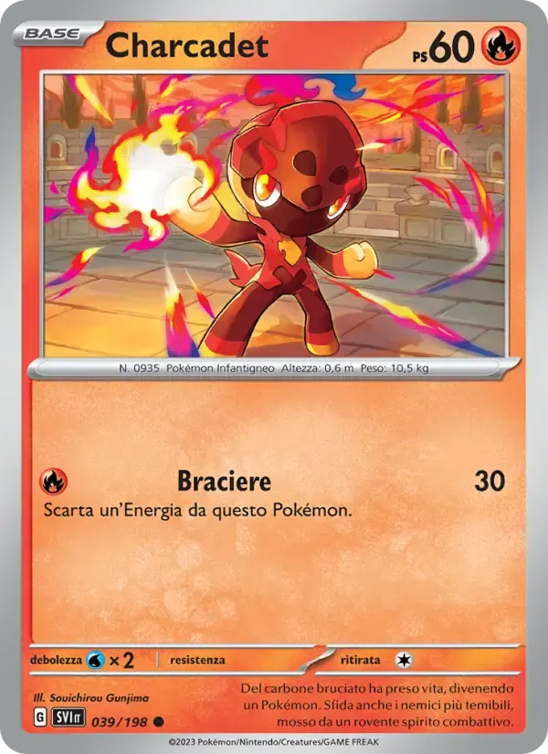 Charcadet — Scarlatto e Violetto 39 Italian Pokémon card