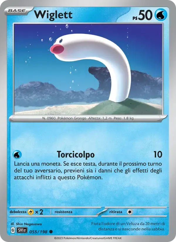 Wiglett — Scarlatto e Violetto 55 Italian Pokémon card