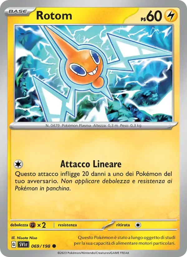 Rotom — Scarlatto e Violetto 69 Italian Pokémon card