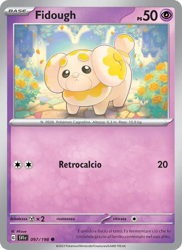 Fidough — Scarlatto e Violetto 97 Italian Pokémon card