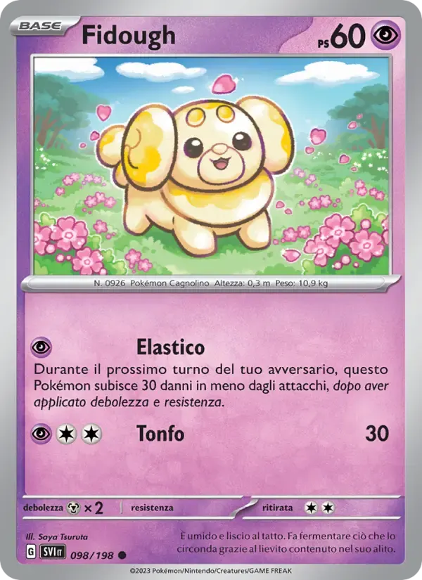 Fidough — Scarlatto e Violetto 98 Italian Pokémon card