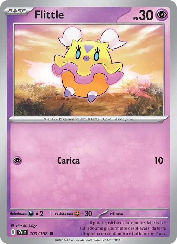 Flittle — Scarlatto e Violetto 100 Italian Pokémon card