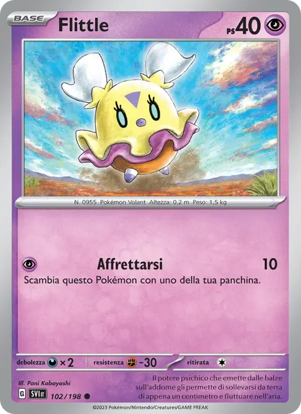 Flittle — Scarlatto e Violetto 102 Italian Pokémon card