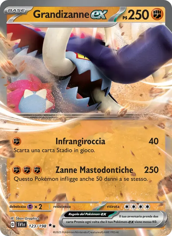 Grandizanne-ex — Scarlatto e Violetto 123 Italian Pokémon card