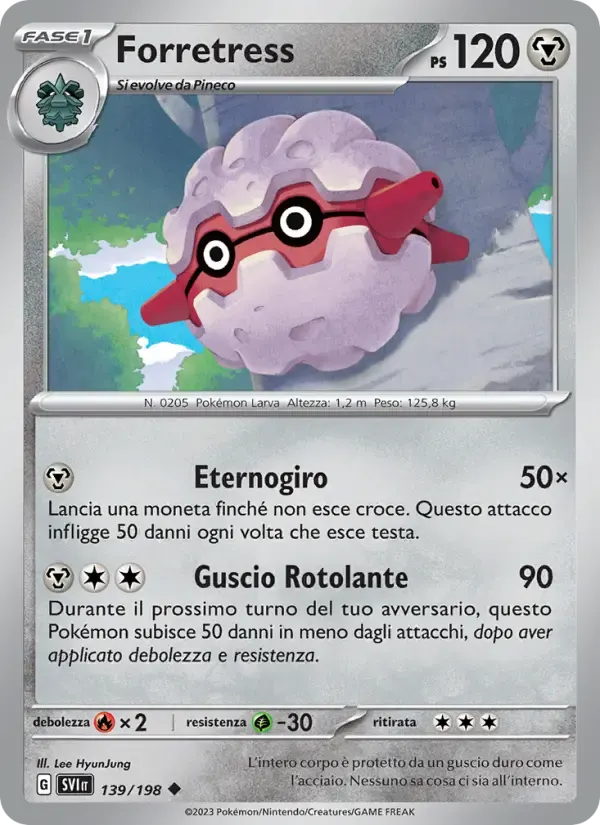 Forretress — Scarlatto e Violetto 139 Italian Pokémon card