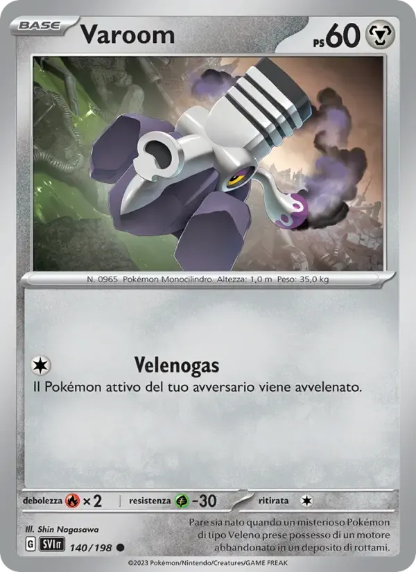 Varoom — Scarlatto e Violetto 140 Italian Pokémon card