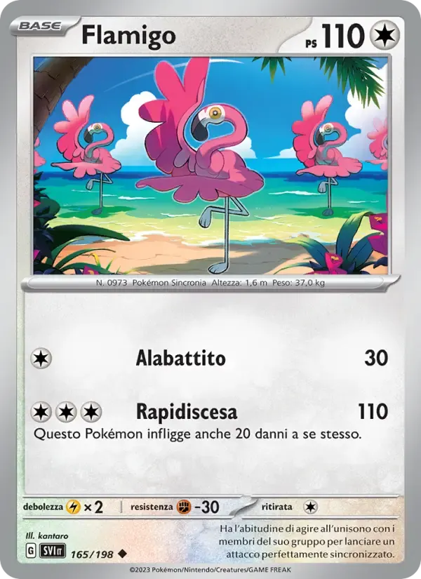 Flamigo — Scarlatto e Violetto 165 Italian Pokémon card