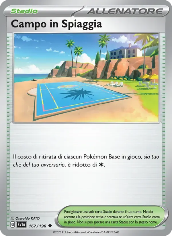 Campo in Spiaggia — Scarlatto e Violetto 167 Italian Pokémon card