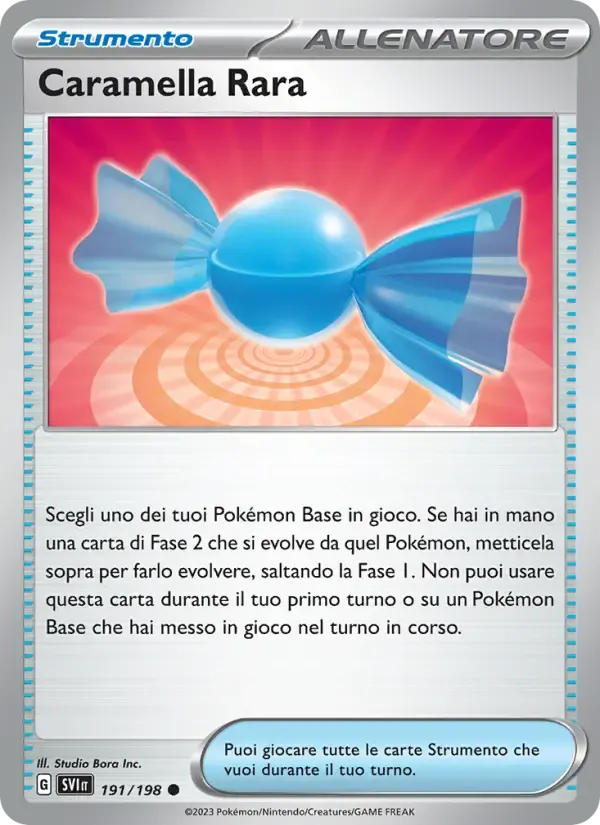 Caramella Rara — Scarlatto e Violetto 191 Italian Pokémon card