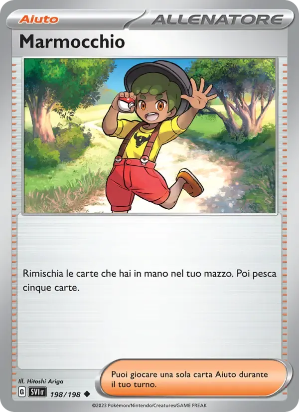 Marmocchio — Scarlatto e Violetto 198 Italian Pokémon card