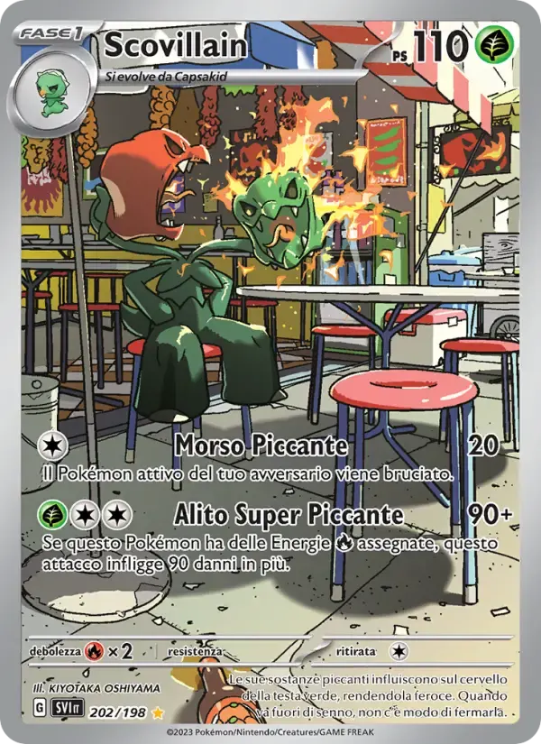 Scovillain — Scarlatto e Violetto 202 Italian Pokémon card