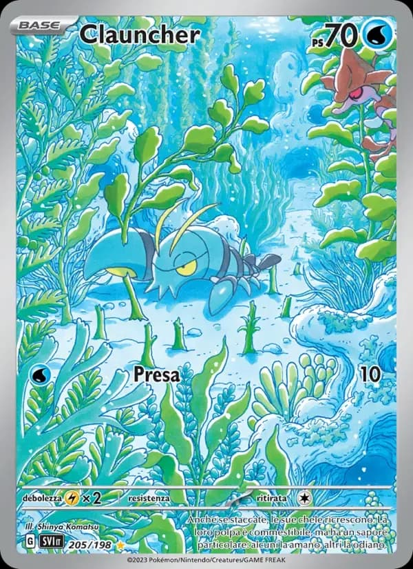 Clauncher — Scarlatto e Violetto 205 Italian Pokémon card