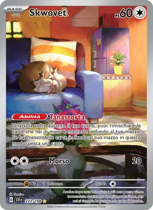 Skwovet — Scarlatto e Violetto 222 Italian Pokémon card