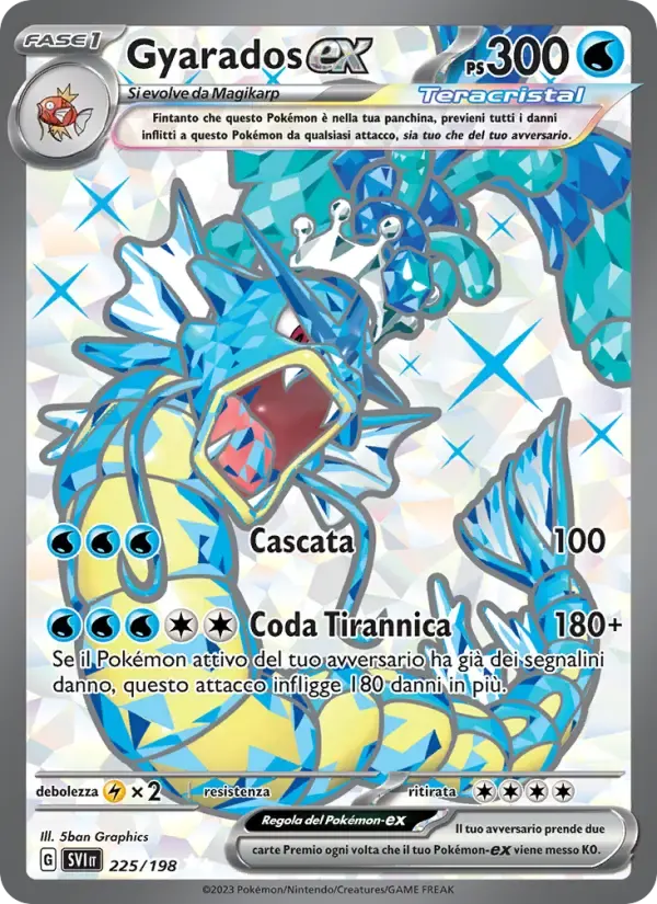 Gyarados-ex — Scarlatto e Violetto 225 Italian Pokémon card
