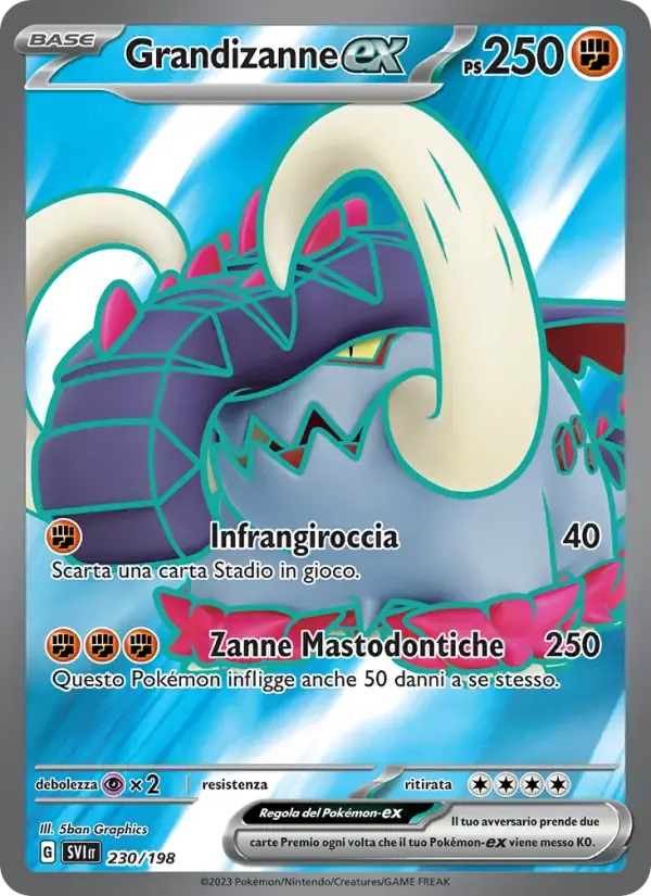 Grandizanne-ex — Scarlatto e Violetto 230 Italian Pokémon card