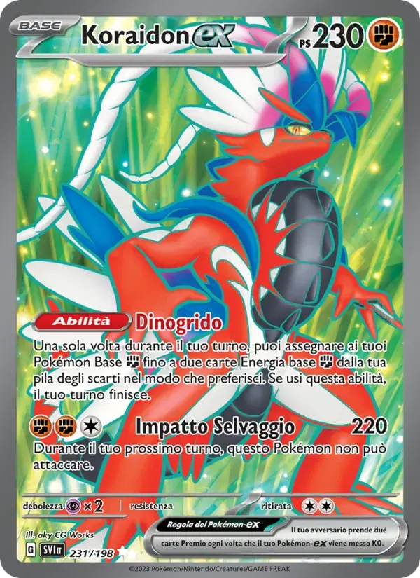 Koraidon-ex — Scarlatto e Violetto 231 Italian Pokémon card