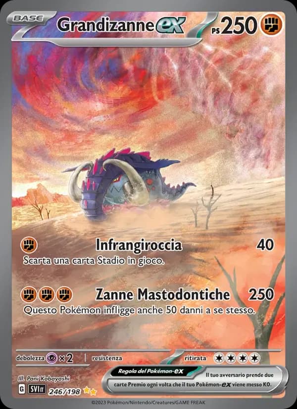 Grandizanne-ex — Scarlatto e Violetto 246 Italian Pokémon card