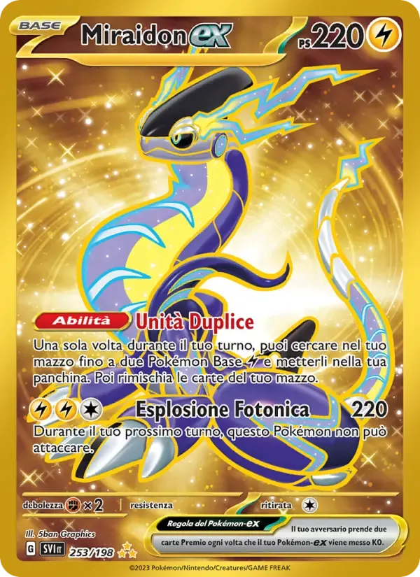 Miraidon-ex — Scarlatto e Violetto 253 Italian Pokémon card
