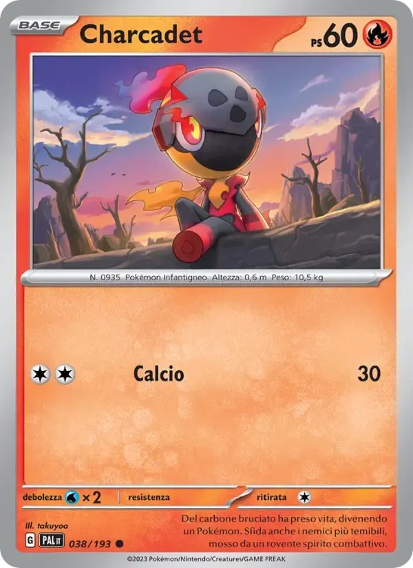 Charcadet — Evoluzioni a Paldea 38 Italian Pokémon card