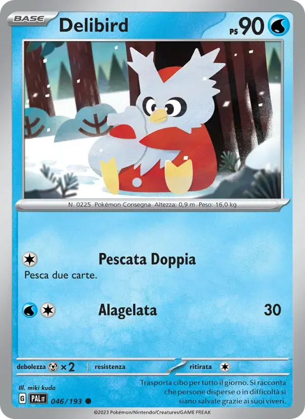 Delibird — Evoluzioni a Paldea 46 Italian Pokémon card
