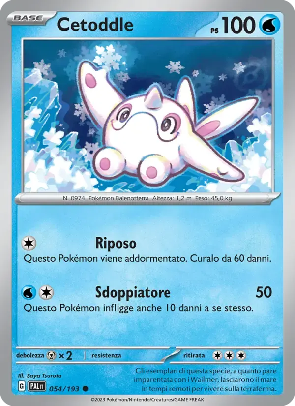 Cetoddle — Evoluzioni a Paldea 54 Italian Pokémon card