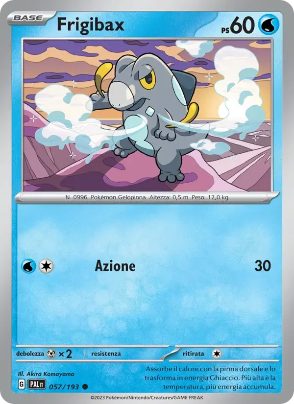 Frigibax — Evoluzioni a Paldea 57 Italian Pokémon card