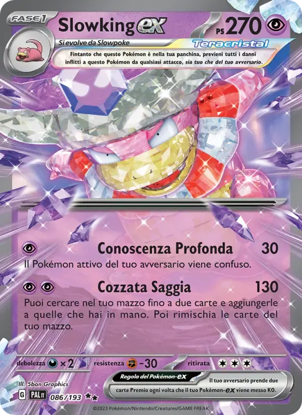 Slowking-ex — Evoluzioni a Paldea 86 Italian Pokémon card