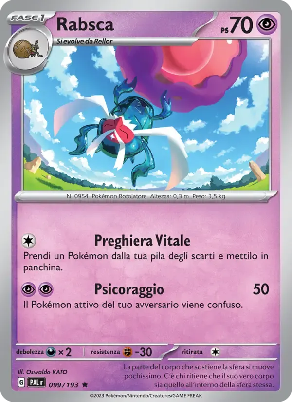 Rabsca — Evoluzioni a Paldea 99 Italian Pokémon card