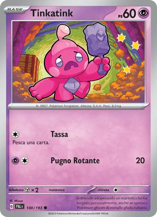 Tinkatink — Evoluzioni a Paldea 100 Italian Pokémon card