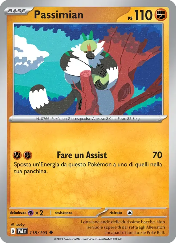 Passimian — Evoluzioni a Paldea 118 Italian Pokémon card