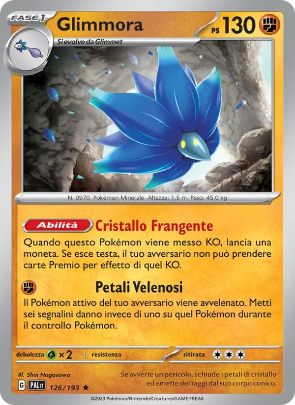Glimmora — Evoluzioni a Paldea 126 Italian Pokémon card